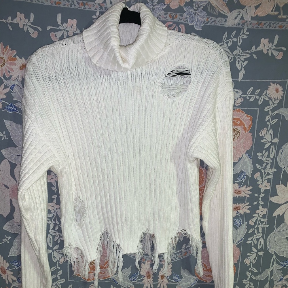 Forever 21 distressed sweater